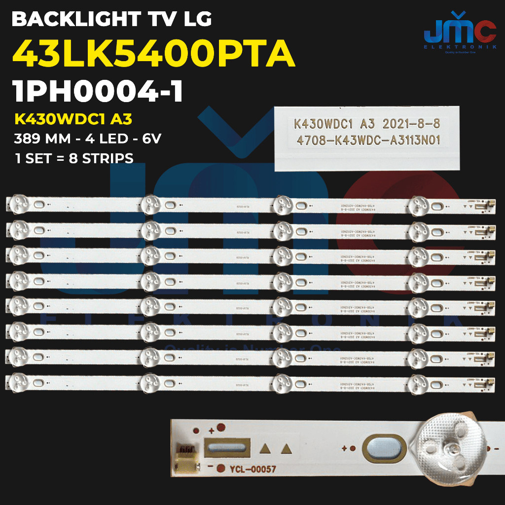 Jual Backlight TV LG 43 Inch 43LK5400 43LK5400PTA K430WDC1 A3 | Shopee ...