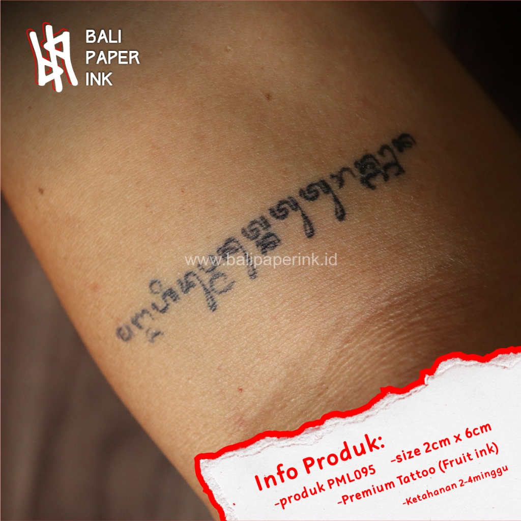 Jual Bali Paper Ink PML095 Aksara Bali Fruit Ink Tatto Temporary ...