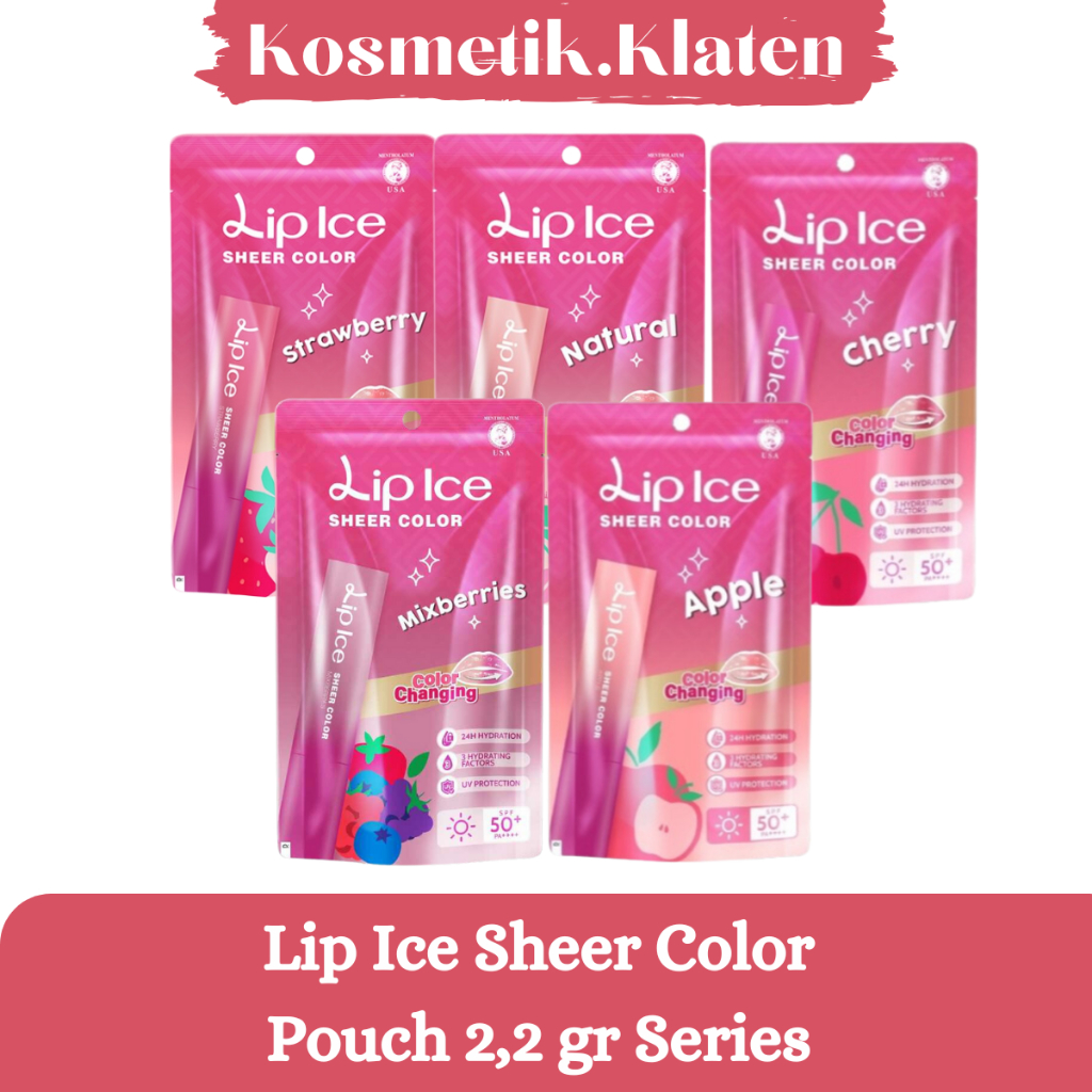 Jual Lip Ice Sheer Color Pouch 2,2 gr Series | Shopee Indonesia