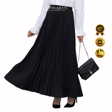Rok Plisket Panjang 100 Cm SPECIAL EDITION Pleated Skirt Rok Rempel Besar Rok
