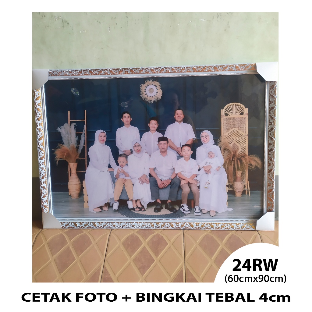 Jual 24RW 60x90 Cetak Foto + Bingkai Single Frame Bebas Pilih Motif dan ...