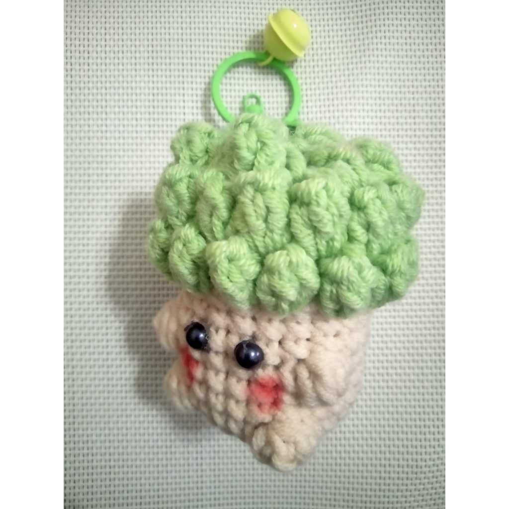 Jual Amigurumi Broccoli Keychain | Gantungan Kunci Rajut | Gantungan ...