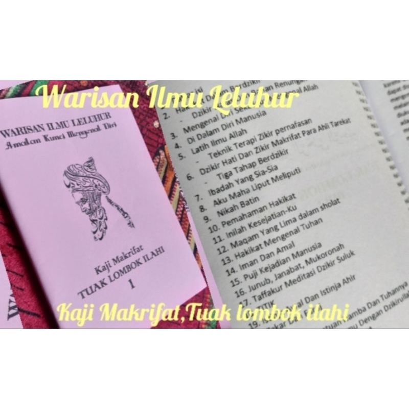Jual Kitab Makrifat ,kaji Diri Tk.lombok ilahi jilid 1,Buku Makrifat ...