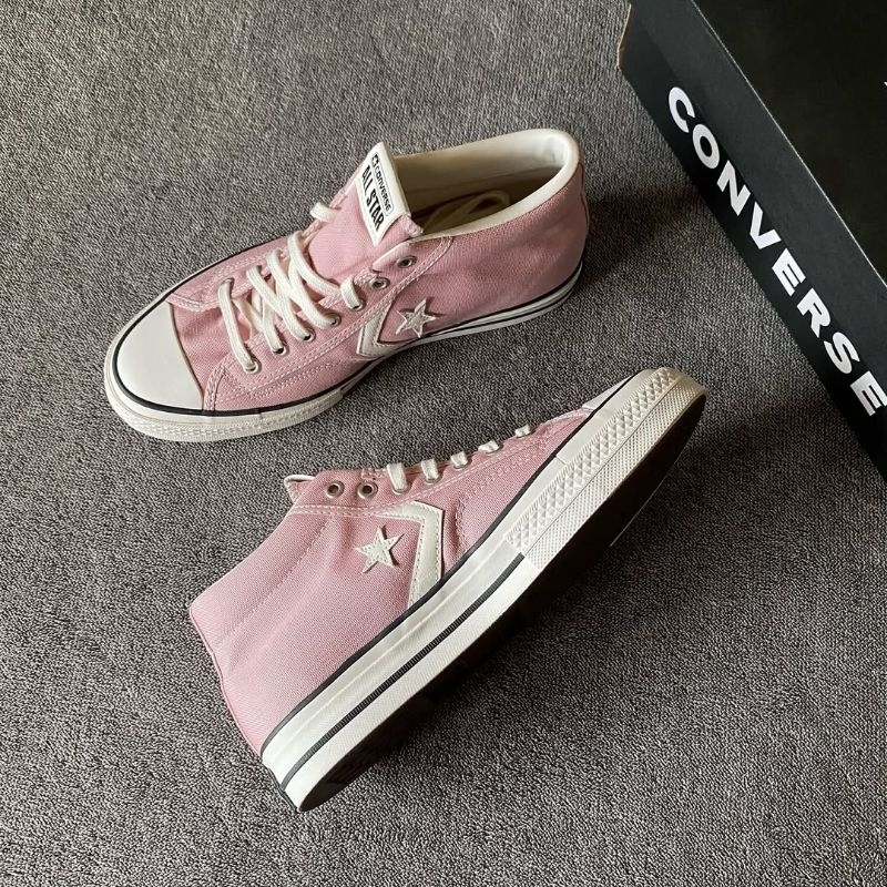 Jual NEW COLORWAY CONVERSE Star Player 76 Mid Static Pink / White ...