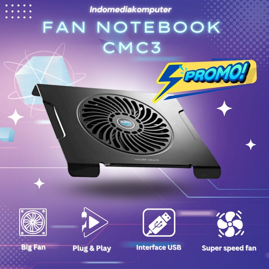 Jual Fan Notebook CMC3 Super Speed FAN Notebook CMC3 Big Fan Notebook ...