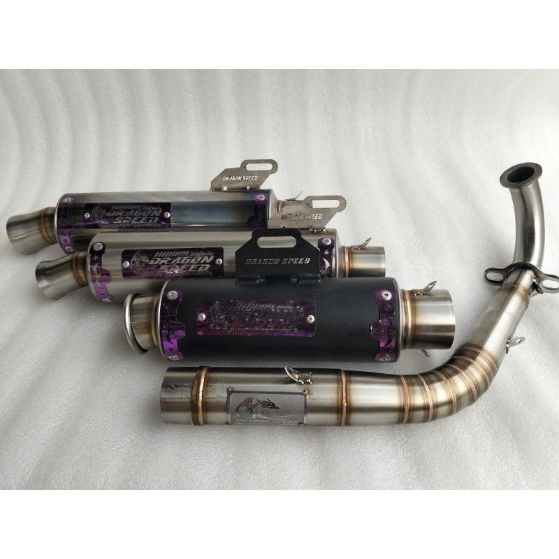 Jual knalpot racing matic type salemba / ceklist original DRAGON SPEED ...