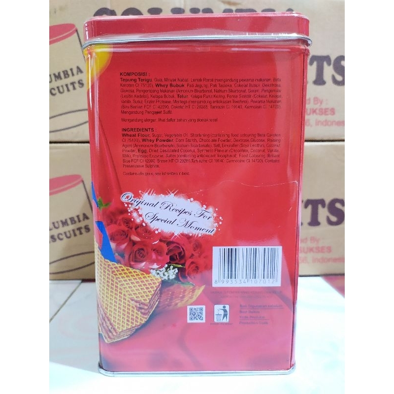 Jual Roti kaleng Columbia assorted biscuits 750 gram | Shopee Indonesia