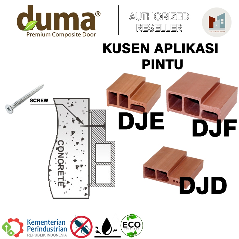 Jual Kusen Pintu Anti Air & Rayap WPC Minimalis, DUMA DJE, DJF & DJD ...