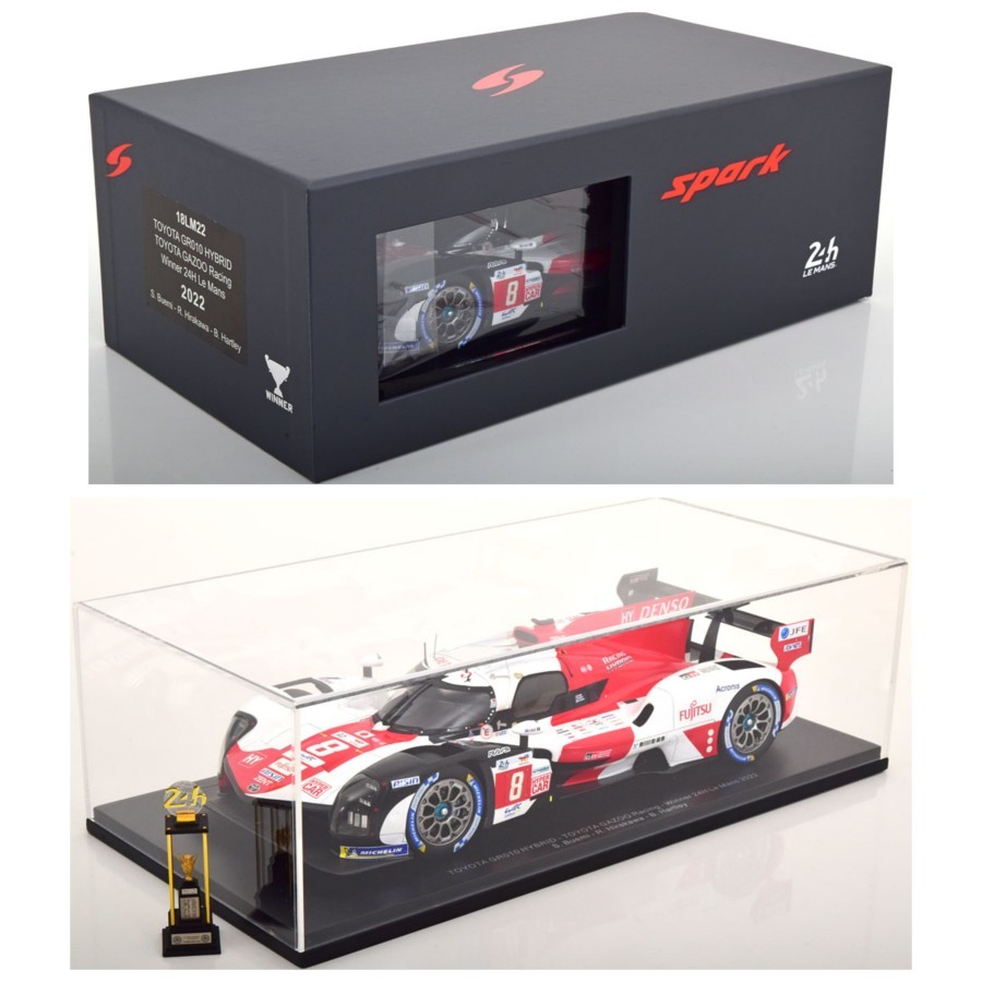 Modèle Réduit 1:43 Toyota Hybrid N.8 - Vainqueur Des 24h Du Mans 2022 - Spark Model