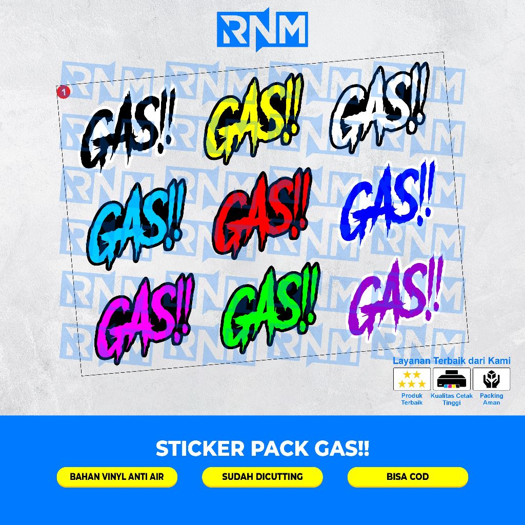 Jual STICKER PACK GAS!! | Shopee Indonesia