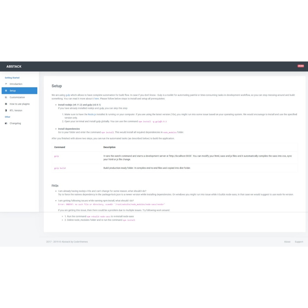 Jual Abstack - Admin & Dashboard Template | Shopee Indonesia