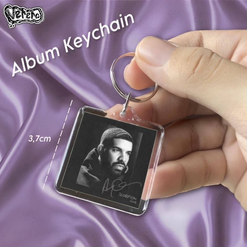 Jual Keychain Acrylic Rapper Kendrick Lamar Palyboi Carti Drake Album ...
