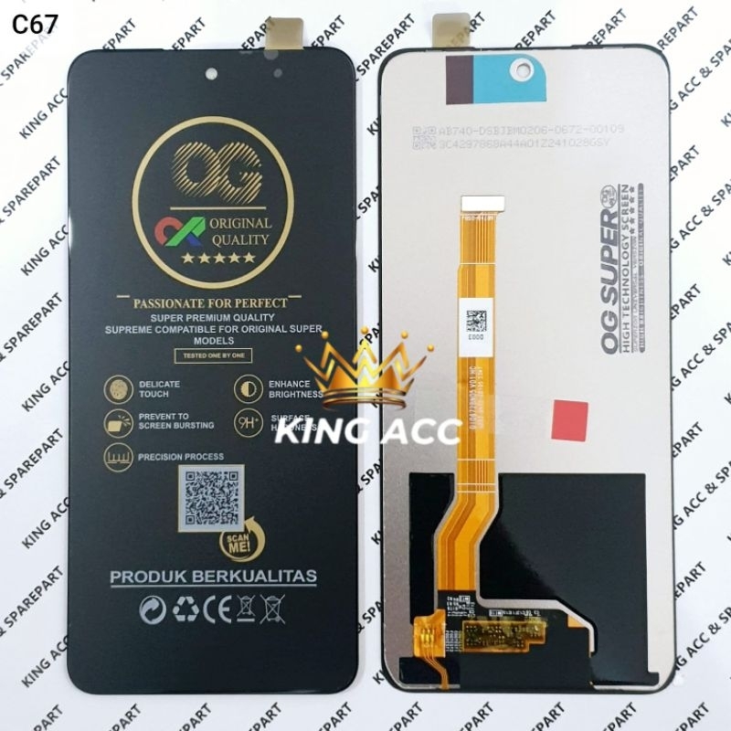 Jual NEW OG SUPER LCD TOUCHSCREEN OPP REALME C67 4G RMX3890 / REALME 12 ...