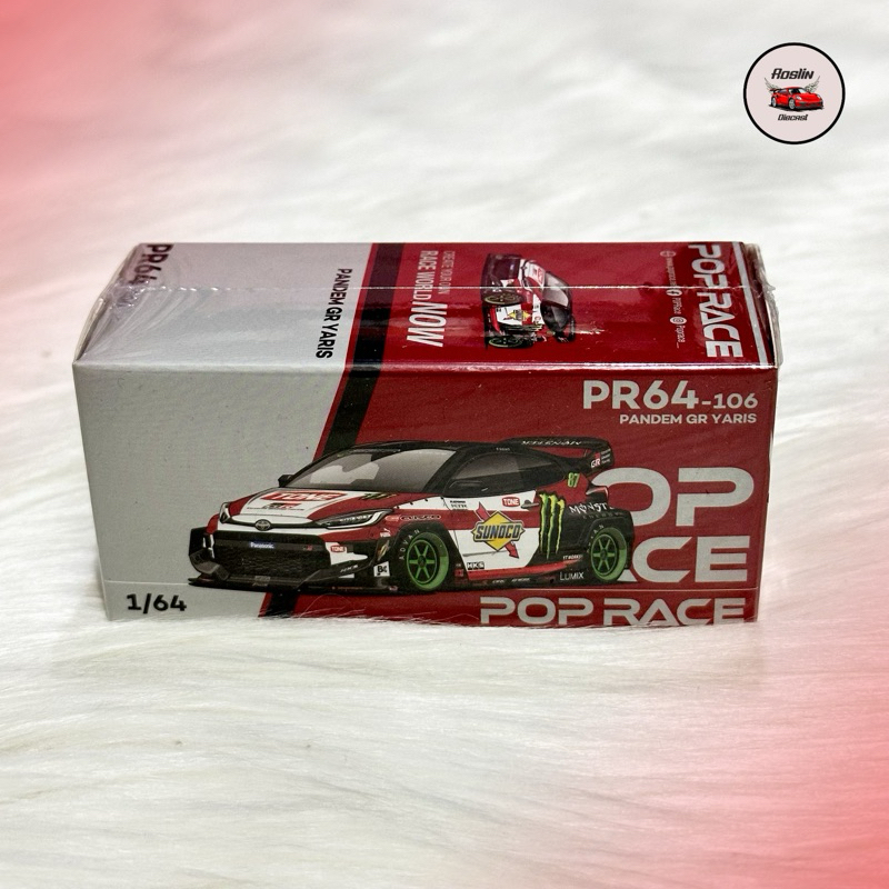 Modellino Pop Race Toyota GR Yaris Pandem Daigo Saito 1/64 - PR640106 - Nuovo In Scatola