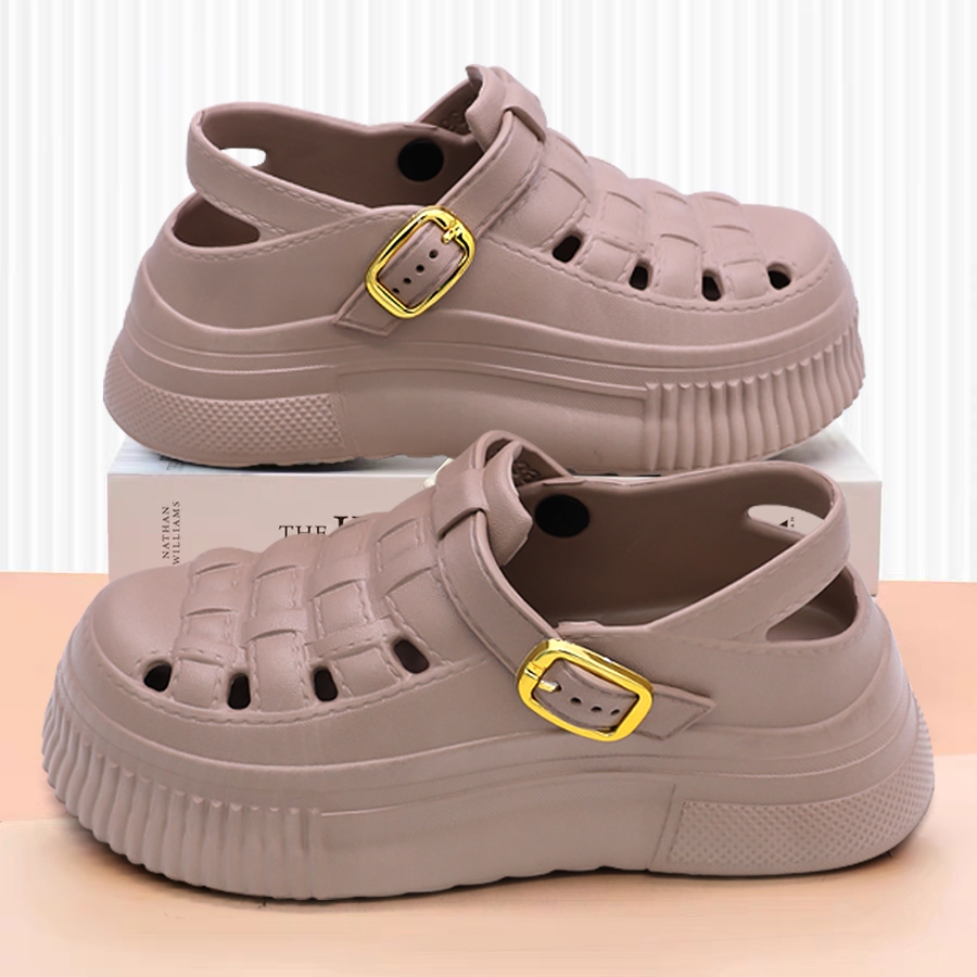 Elfelde Sandal Wantia Tinggi Baim Wanita Jelly Fuji Korea Sepatu Lace-up - foto 3