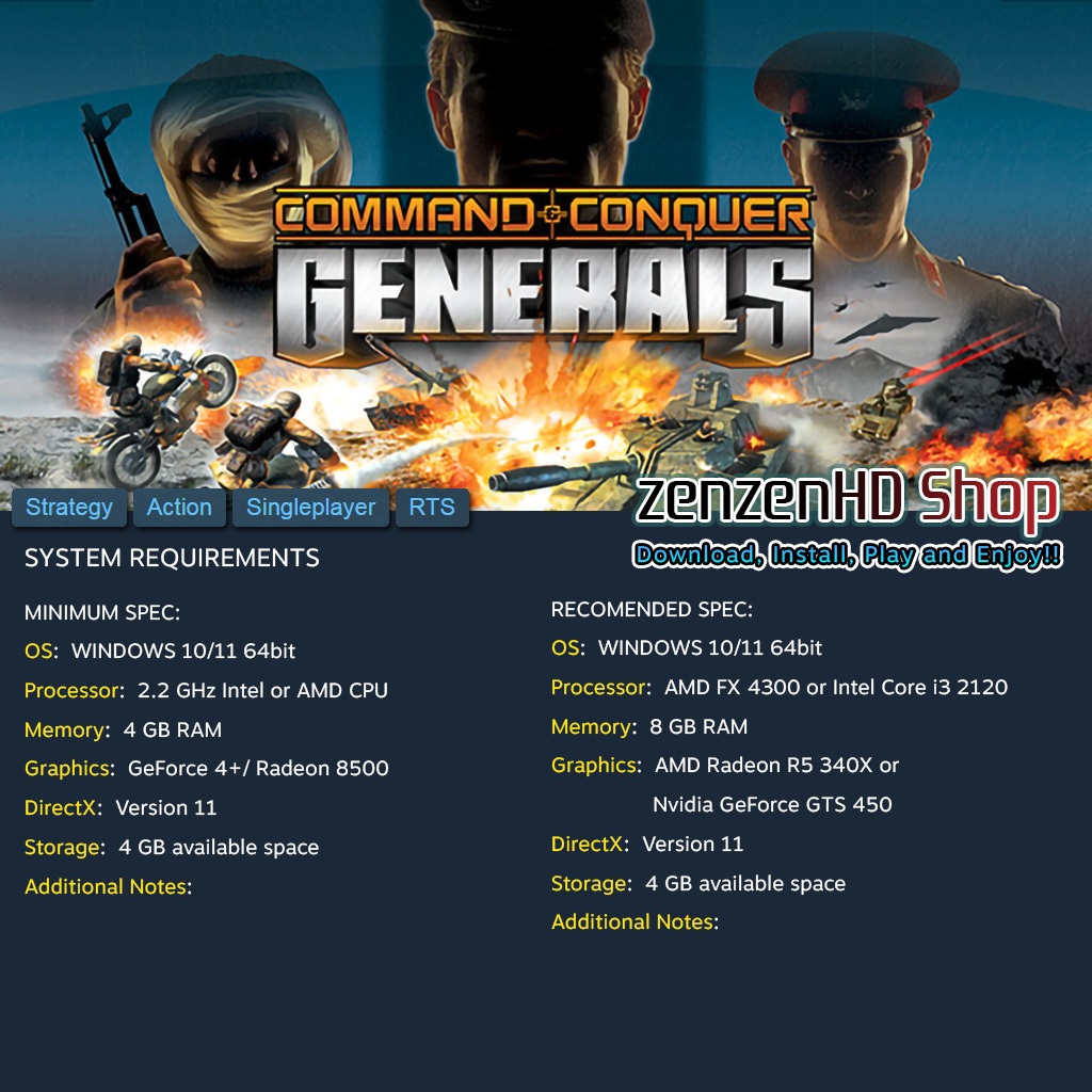 Jual COMMAND & CONQUER GENERALS + ZERO HOUR Deluxe Edition | C&C ...