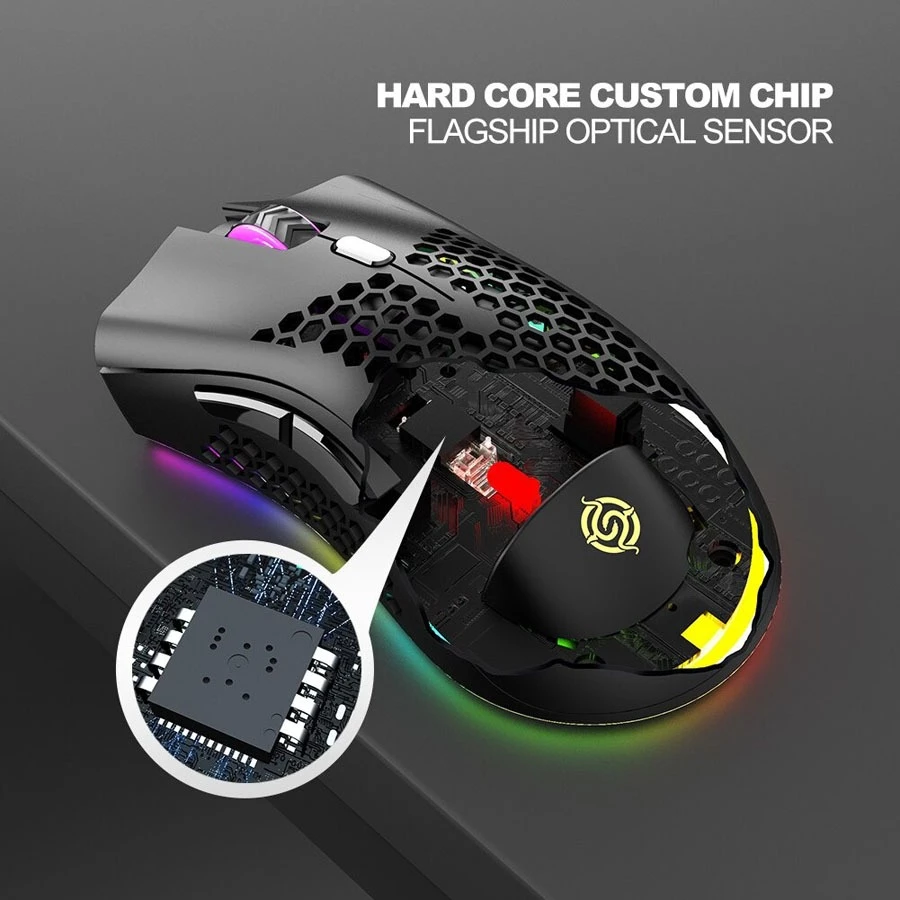 K-SNAKE BM600 Wireless RGB Mouse 3 DPI Ergonomic - slide 1