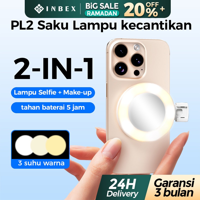 Jual INBEX IPL2 Pocket Light 2 in1 Mini Led Lighting Konten Portable ...