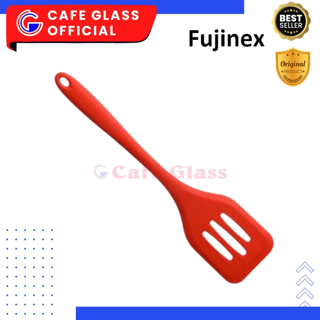 Sutil Silikon Lubang Fujinex Anti Panas - Spatula Masak Food Grade Anti Leleh - Sodet Fx-190-2