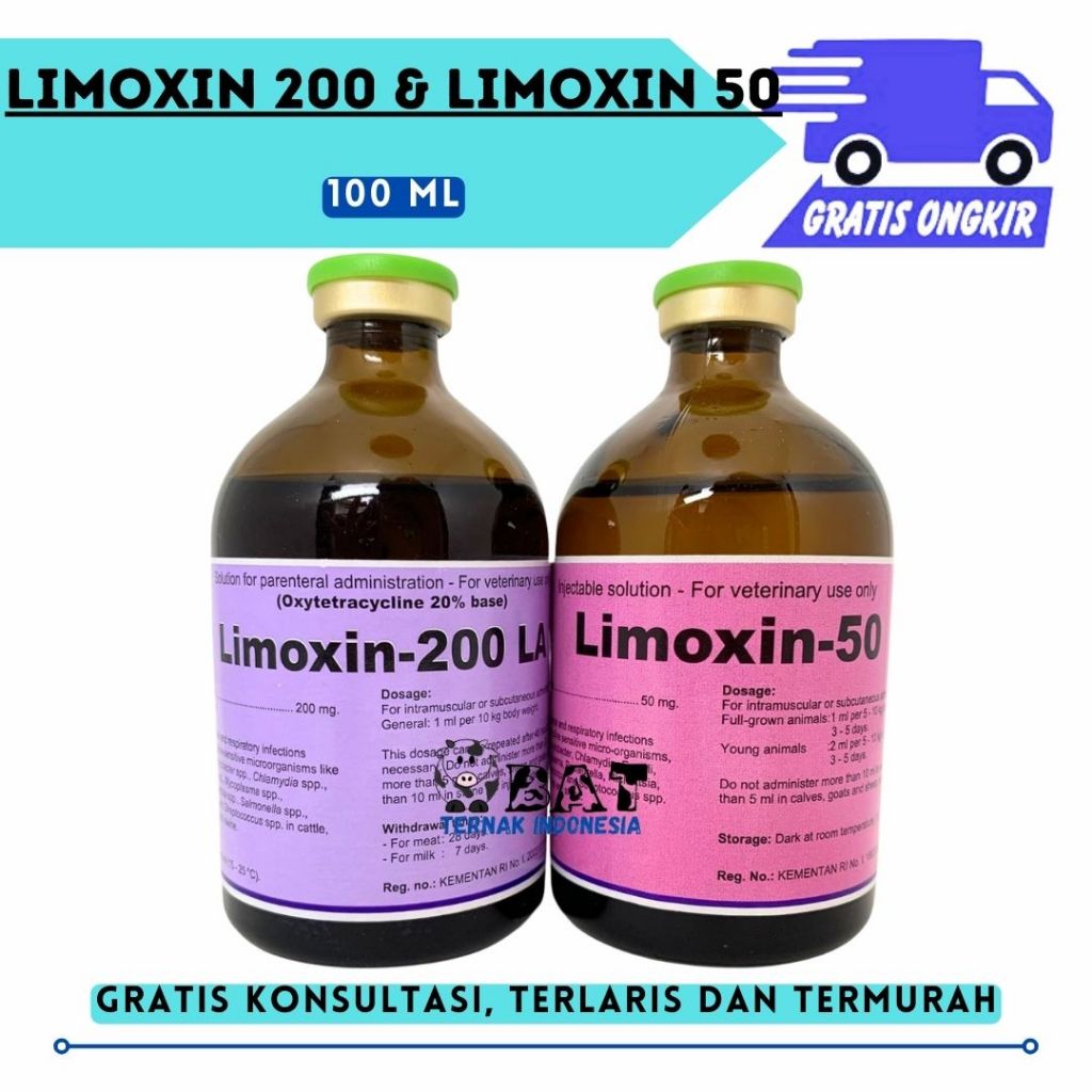 Jual LIMOXIN 200 LA 100 ml & LIMOXIN 50 100 ml - Antibiotik ...