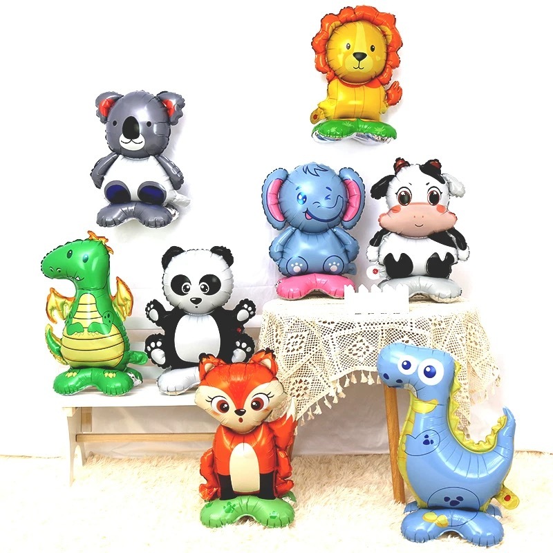 Jual DINOSO Balon Kartun 3D Balon Foil Balon Hutan Safari Hewan Balon