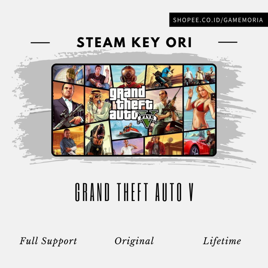 Jual GTA 5 Premium Online Edition Rockstar Key Original | Shopee Indonesia