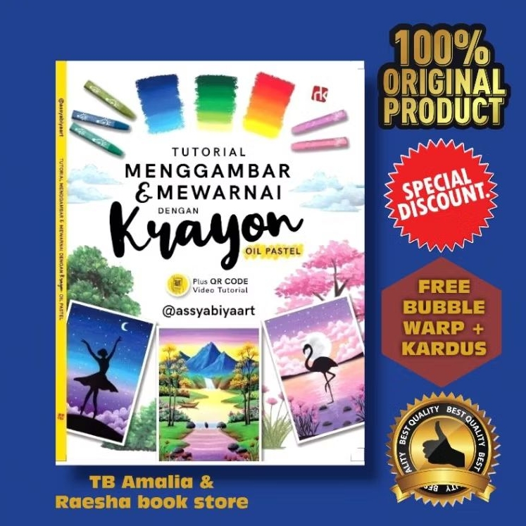 Jual Buku Tutorial Menggambar & Mewarnai dengan Krayon Oil Pastel ...