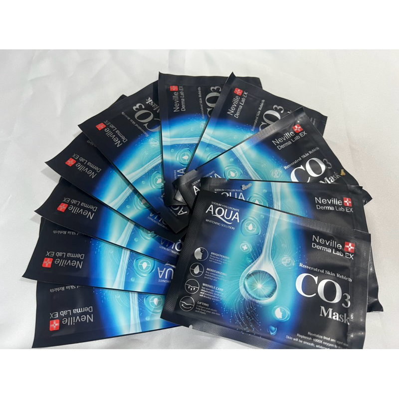 Jual NEVILLE DERMA LAB EX CO3 MASK RESVERATROL SKIN REBIRTH (1box 10pcs ...