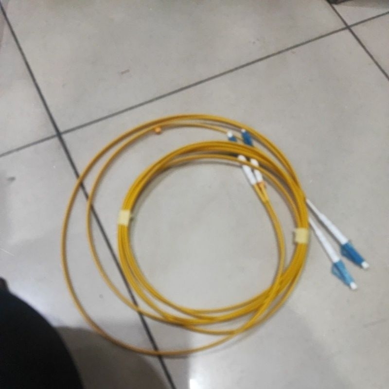 Jual KABEL PATCHCORD FIBER OPTIK SINGLEMODE DUPLEX LC LC 3 METER ...
