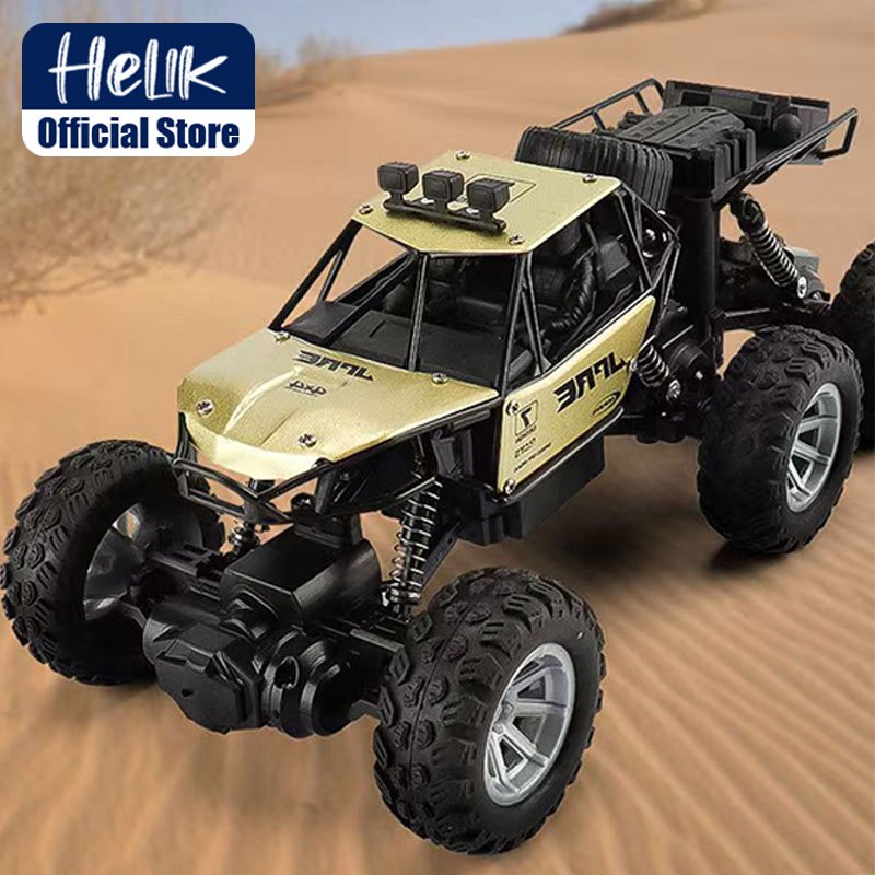 Jual HELIK Mainan Mobil Remote Control Roda 6 RC Climber Bahan Alloy 1: ...