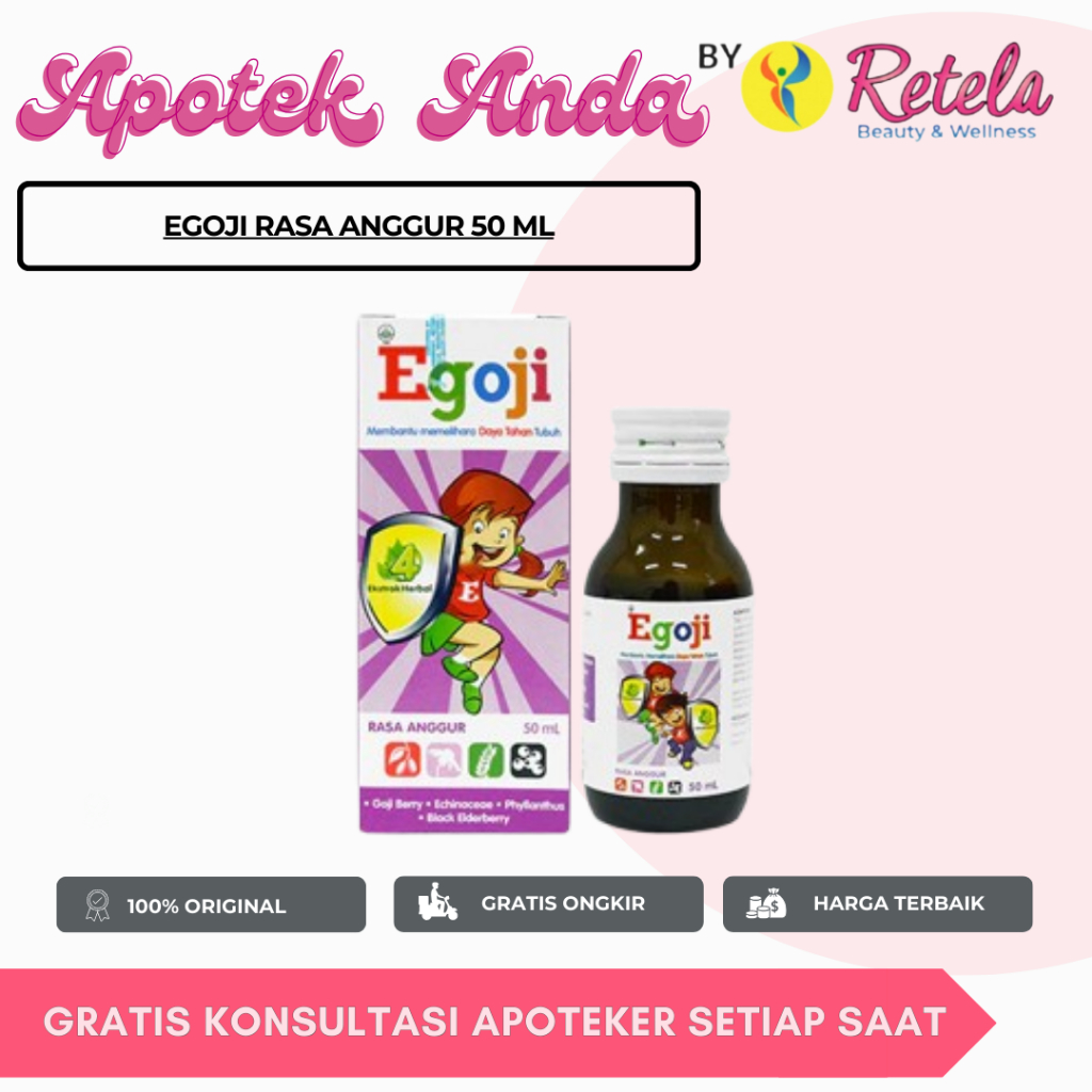 Jual EGOJI RASA ANGGUR 50 ML/ DAYA TAHAN TUBUH ANAK | Shopee Indonesia
