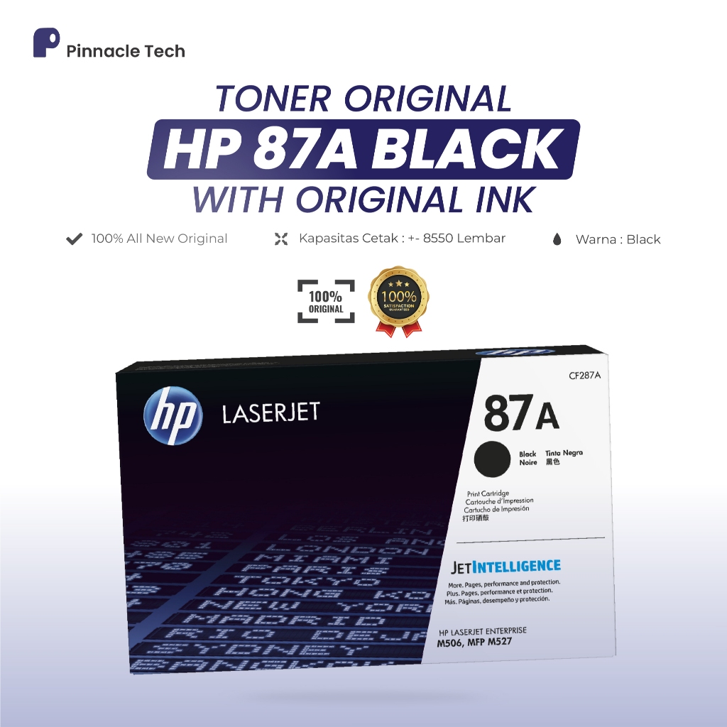 Jual Toner HP Laserjet 87A Black Original (CF287A) | Shopee Indonesia
