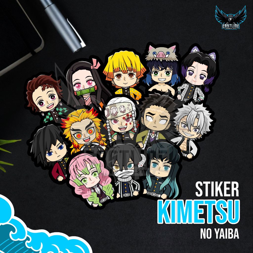 Jual Stiker Sticker Anime Kimetsu No Yaiba Demon Slayer Chibi Cute Lucu ...