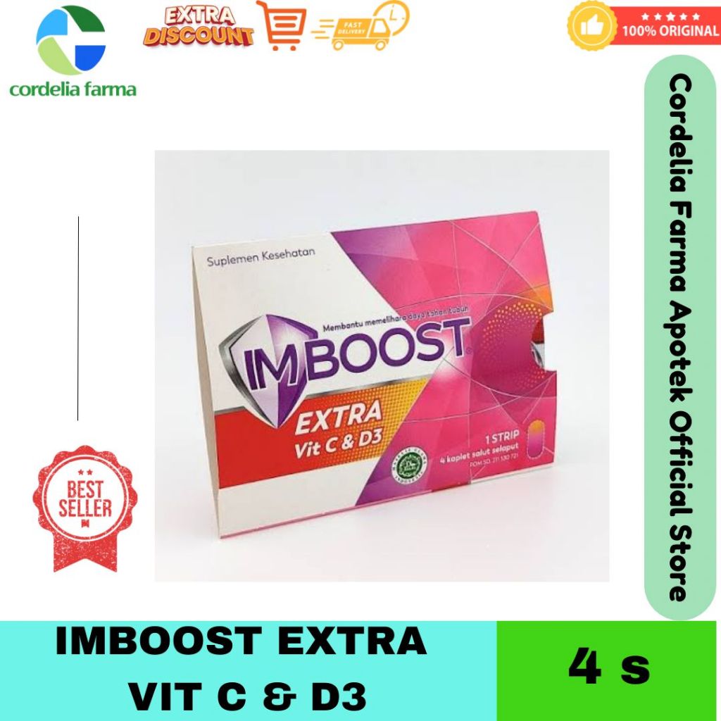Jual Imboost Extra Vit C Vit D 4s | Shopee Indonesia