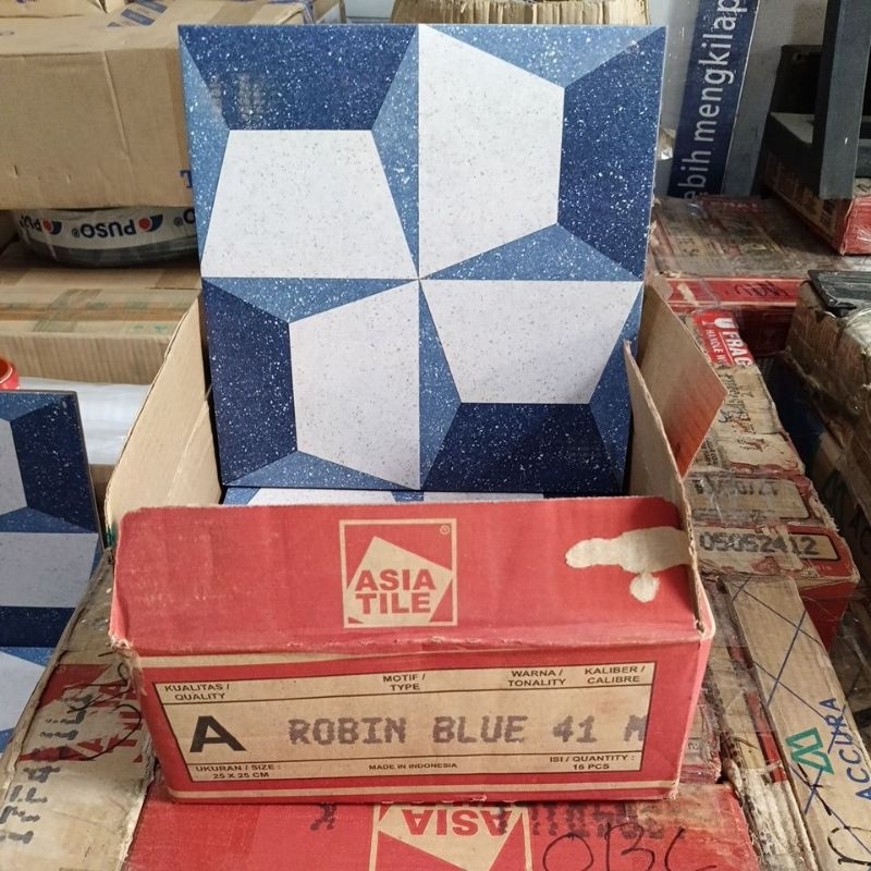 Jual keramik asia Robin 25*25 kesat tidak licin | Shopee Indonesia