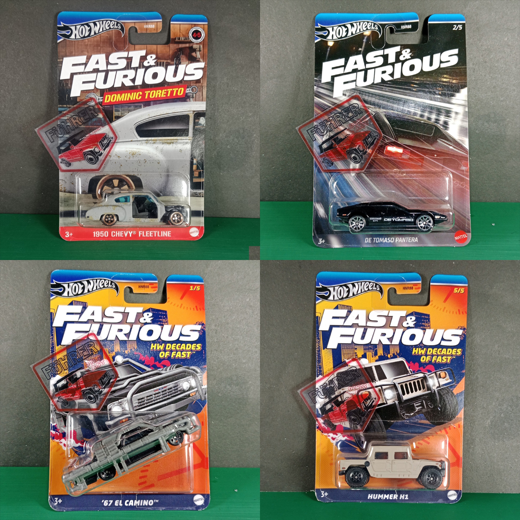 Jual Hot Wheels FnF Dominic Toretto 1950 Chevy Fleetline, Hummer H1, 67 ...