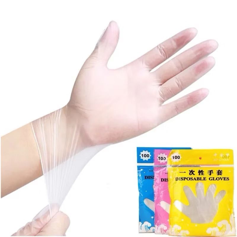 Jual HLS - Sarung Tangan Plastik isi 100pcs Disposable Plastic Gloves ...