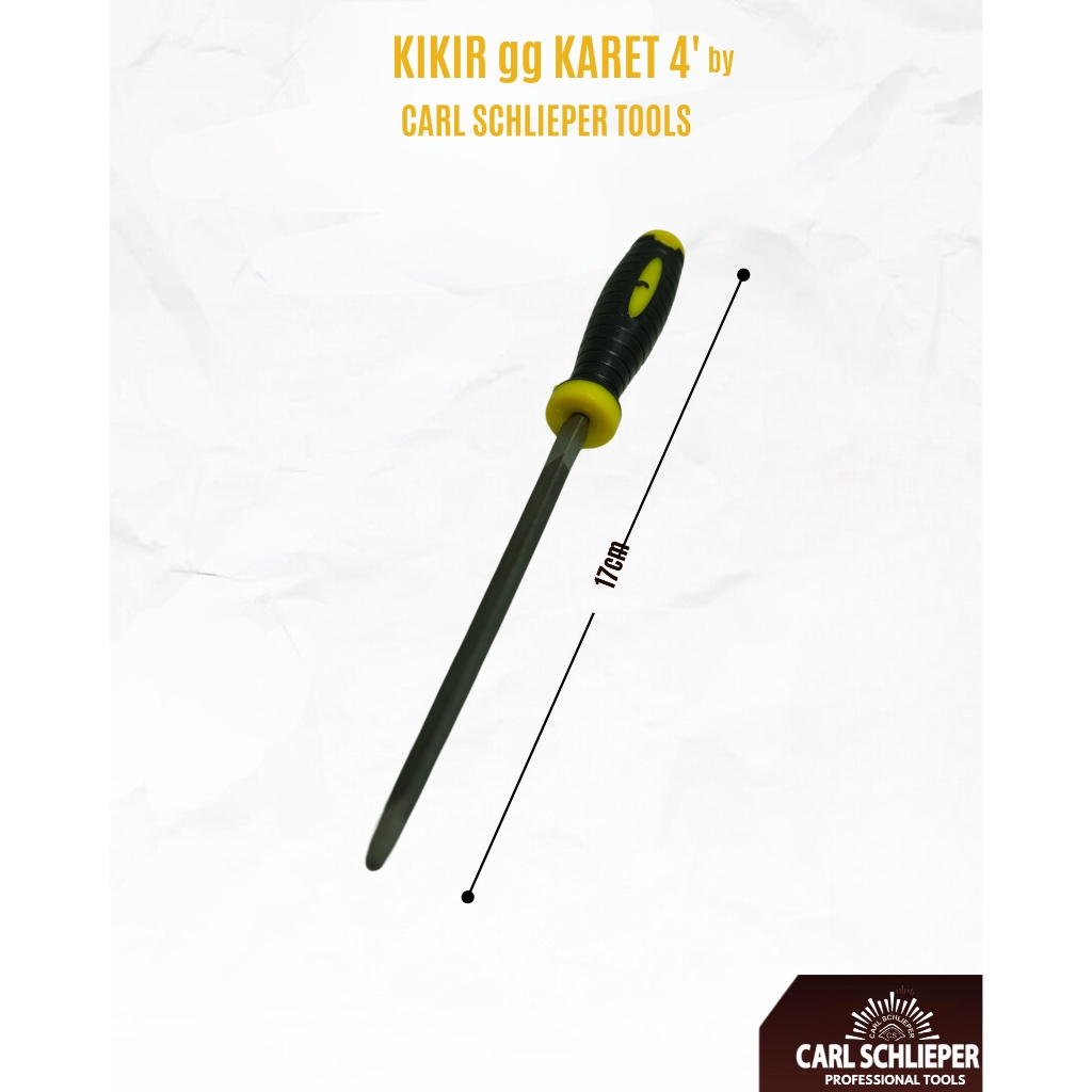 Jual CARL SCHLIEPER Kikir Segitiga 4' Gg Karet Kikir Gergaji | Shopee ...