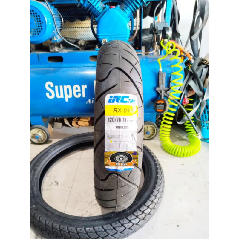 Jual Ban Irc rx-01r tubeless 120/70-17 road winner ban honda bison