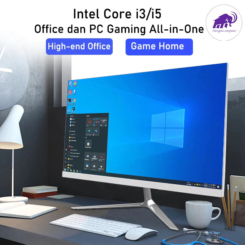 Ma komputer full pc all-in-one baru terbaru hd super tipis intel core