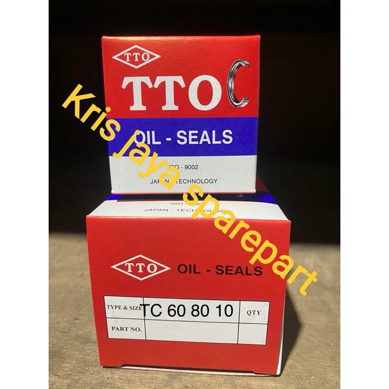 Jual Oil seal seri TC 60 80 10 merk tto | Shopee Indonesia