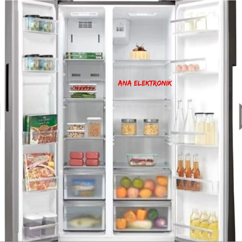 Jual KULKAS SIDE BY SIDE MIDEA INVENTER MDRS710 548 LITER ( BATAM ...