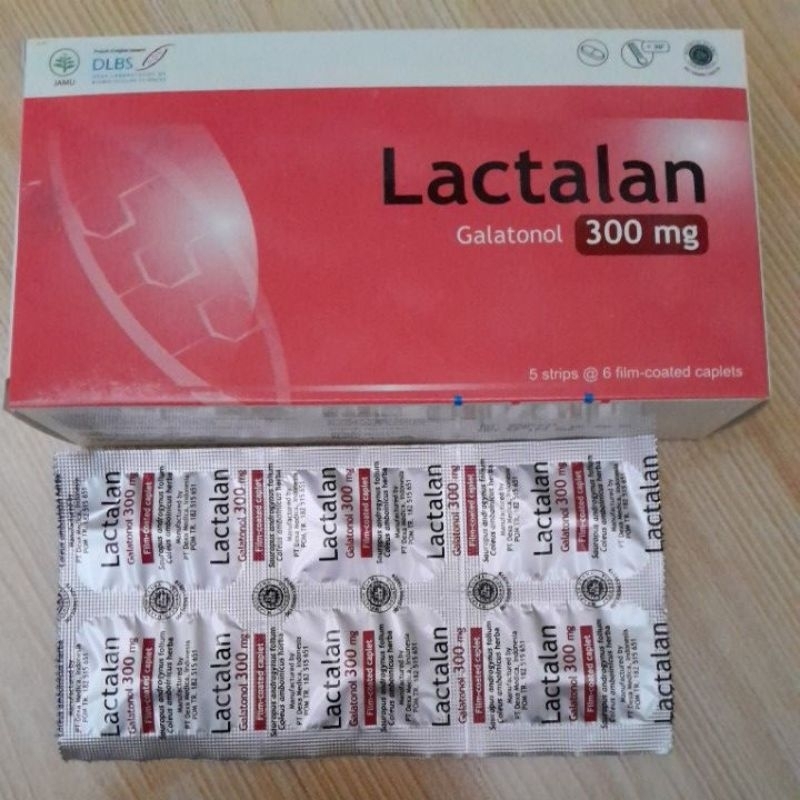 Jual LACTALAN GALATONOL 300MG 1 STRIP @6 KAPLET II PELANCAR ASI ...