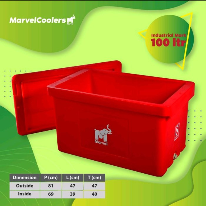 Coolbox Marvel Cool Box 200 Liter Marvel Cooler Box/Coolbox 200 Liter