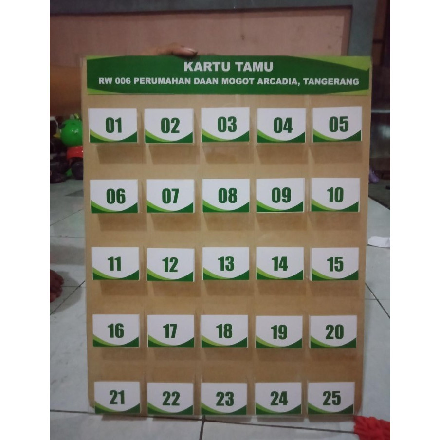Jual Tempat Kartu Tamu Tempel di Dinding Isi 10 - 35 Kotak | Shopee ...