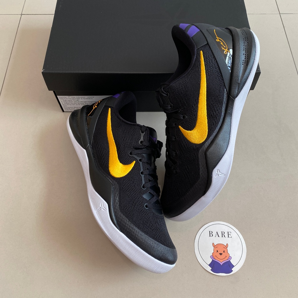 Jual Nike Kobe 8 Protro Lakers Away [HF9550-001] | Shopee Indonesia 