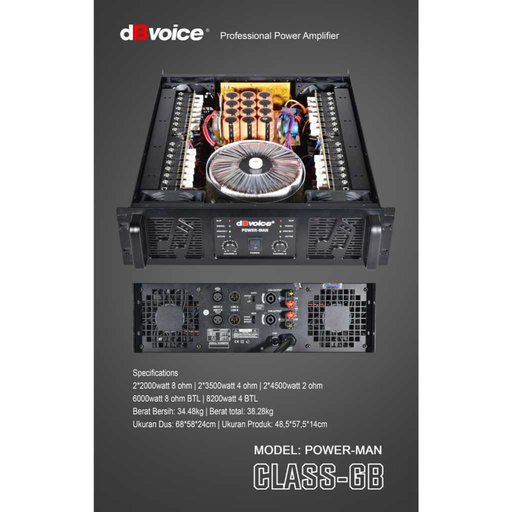 Jual Power Amplifier dB Voice Power Man Original Amplifier dBvoice ...