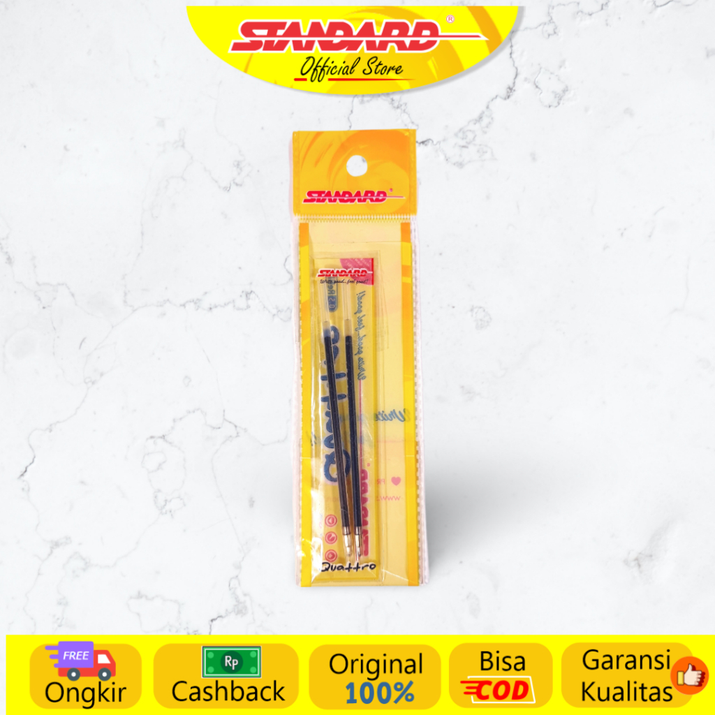 Standard - Refill Pulpen Quattro 0.5 / 1.0 - Oil Gel ( Isi Pulpen / Pena / Ballpoint ) (4)