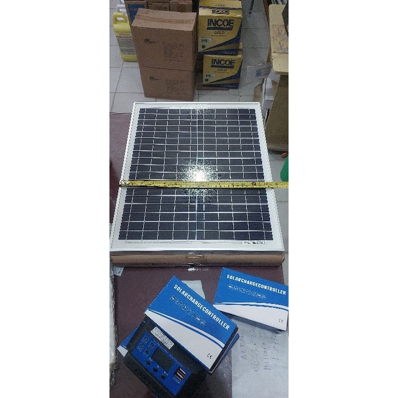 Jual panel solar 30wp/+ PALET KAYU panel surya 30wp/ | Shopee Indonesia