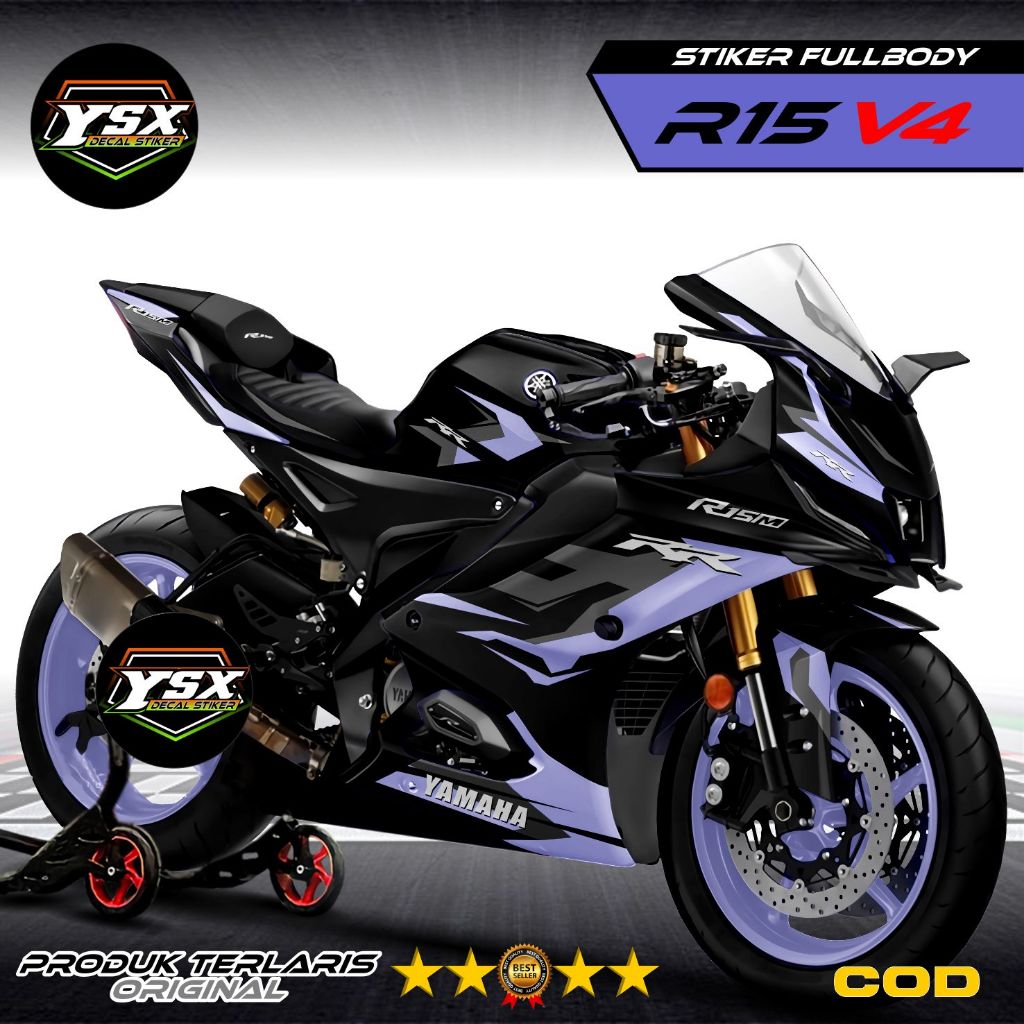 Jual Decal R15 V4 Stiker fullbody desain BMW livery 1 | Shopee Indonesia